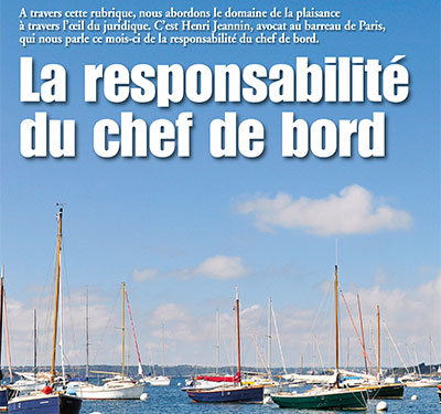 la responsabilité du chef de bord